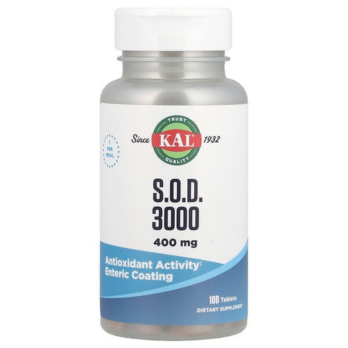 <img alt="KAL, S.O.D. 3000, 400 mg, 100 Tablets" title="KAL, S.O.D. 3000, 400 mg, 100 Tablets,021245899587"