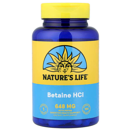 <img alt="Natures Life, Betaine HCl with Pepsin, 100 Capsules" title="Natures Life, Betaine HCl with Pepsin, 100 Capsules,040647004092"