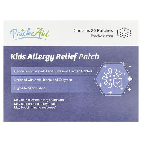 <img alt="PatchAid, Kids Allergy Relief Patch, 30 Patches" title="PatchAid, Kids Allergy Relief Patch, 30 Patches,038407585868"