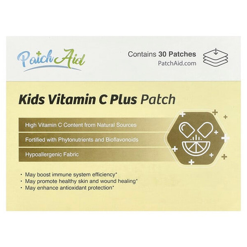 <img alt="PatchAid, Kids Vitamin C Plus Patch, 30 Patches" title="PatchAid, Kids Vitamin C Plus Patch, 30 Patches,038407585882"