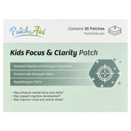 <img alt="PatchAid, Kids Focus & Clarity Patch, 30 Patches" title="PatchAid, Kids Focus & Clarity Patch, 30 Patches,038407585820"