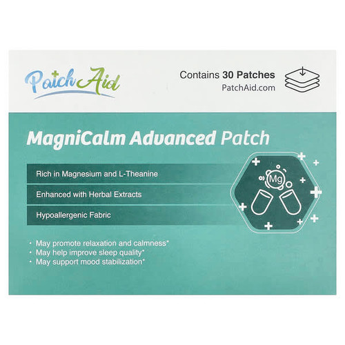<img alt="PatchAid, MagniCalm Advanced Patch, 30 Patches" title="PatchAid, MagniCalm Advanced Patch, 30 Patches,038407585806"