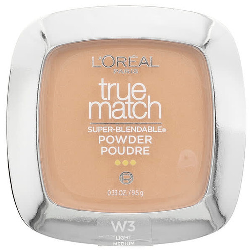 <img alt="LOreal, True Match, Super-Blendable Powder, W3 Light Medium, 0.33 oz (9.5 g)" title="LOreal, True Match, Super-Blendable Powder, W3 Light Medium, 0.33 oz (9.5 g),071249016435"