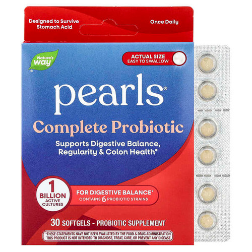 <img alt="Natures Way, Pearls, Complete Probiotic, 1 Billion CFU, 30 Softgels" title="Natures Way, Pearls, Complete Probiotic, 1 Billion CFU, 30 Softgels,763948043637"