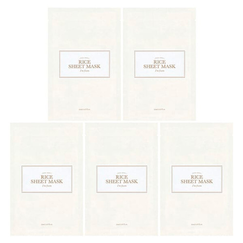 <img alt="Im From, Rice Beauty Sheet Mask, 5 Sheets, 0.67 fl oz (20 ml) Each" title="Im From, Rice Beauty Sheet Mask, 5 Sheets, 0.67 fl oz (20 ml) Each,8809525932801"