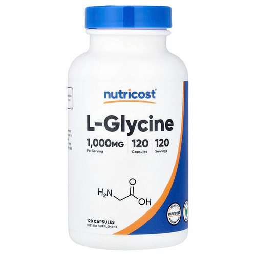 <img alt="Nutricost, L-Glycine, 1,000 mg, 120 Capsules" title="Nutricost, L-Glycine, 1,000 mg, 120 Capsules,810014674889"