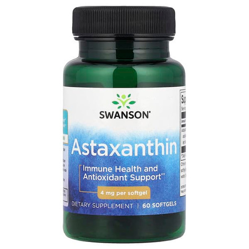 <img alt="Swanson Vitamins, Astaxanthin, 4 mg, 60 Softgels" title="Swanson Vitamins, Astaxanthin, 4 mg, 60 Softgels,087614027302"
