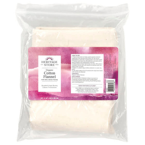 <img alt="Heritage Store, Organic Cotton Flannel, 1 Flannel, 13" x 15" (33 x 38 cm)" title="Heritage Store, Organic Cotton Flannel, 1 Flannel, 13" x 15" (33 x 38 cm),076970231867"