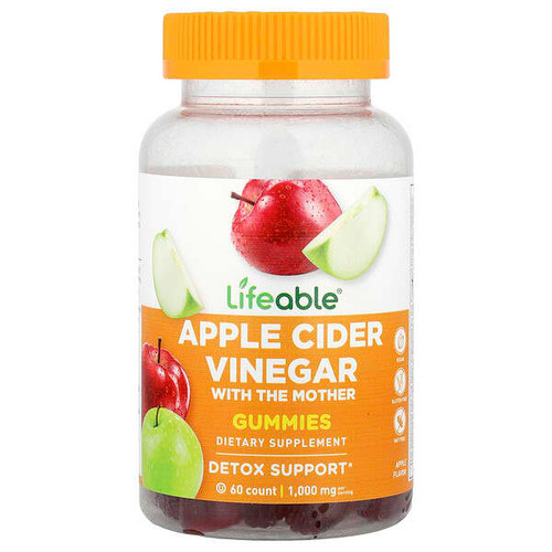 <img alt="Lifeable, Apple Cider Vinegar Gummies, Apple , 60 Gummies" title="Lifeable, Apple Cider Vinegar Gummies, Apple , 60 Gummies,810102731357"