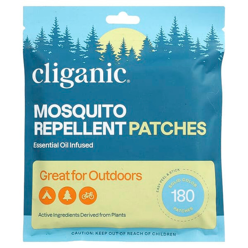 <img alt="Cliganic, Mosquito Repellent Solid Color Patches, 180 Patches" title="Cliganic, Mosquito Repellent Solid Color Patches, 180 Patches,810057560910"