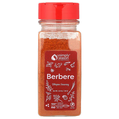 <img alt="USimplySeason, Ethiopian Seasoning, Berbere, 4.8 oz (135 g)" title="USimplySeason, Ethiopian Seasoning, Berbere, 4.8 oz (135 g),850043044000"