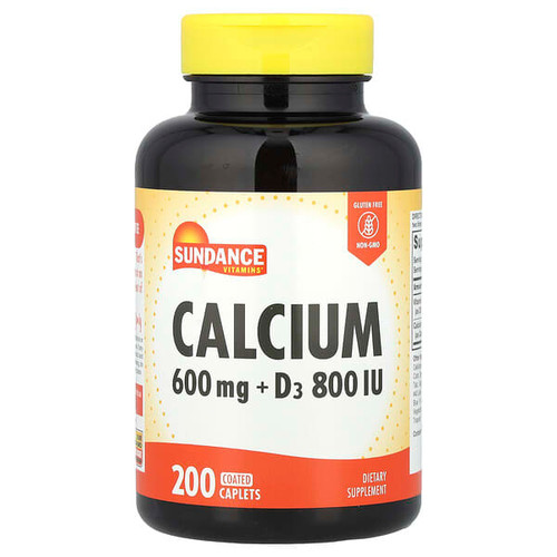 <img alt="Sundance Vitamins, Calcium + D3, 200 Coated Caplets" title="Sundance Vitamins, Calcium + D3, 200 Coated Caplets,840093106575"