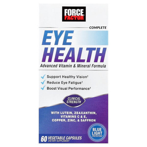 <img alt="Force Factor, Complete Eye Health, Advanced Vitamin & Mineral Formula, 60  Vegetable Capsules" title="Force Factor, Complete Eye Health, Advanced Vitamin & Mineral Formula, 60  Vegetable Capsules,818594019588"