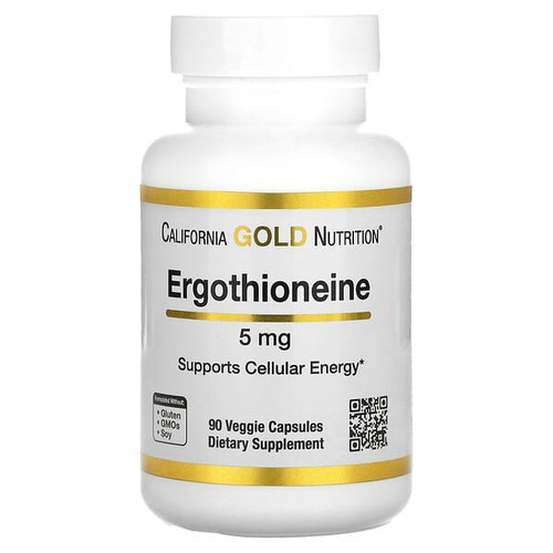 <img alt="California Gold Nutrition, Ergothioneine, 5 mg, 90 Veggie Capsules" title="California Gold Nutrition, Ergothioneine, 5 mg, 90 Veggie Capsules,898220022694"