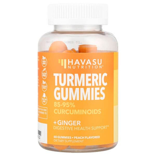<img alt="Havasu Nutrition, Turmeric + Ginger Gummies, Peach, 60 Gummies" title="Havasu Nutrition, Turmeric + Ginger Gummies, Peach, 60 Gummies,850008464522"