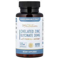 <img alt="SMNutrition, Chelated Zinc Glycinate, 120 Capsules" title="SMNutrition, Chelated Zinc Glycinate, 120 Capsules,850005458463"