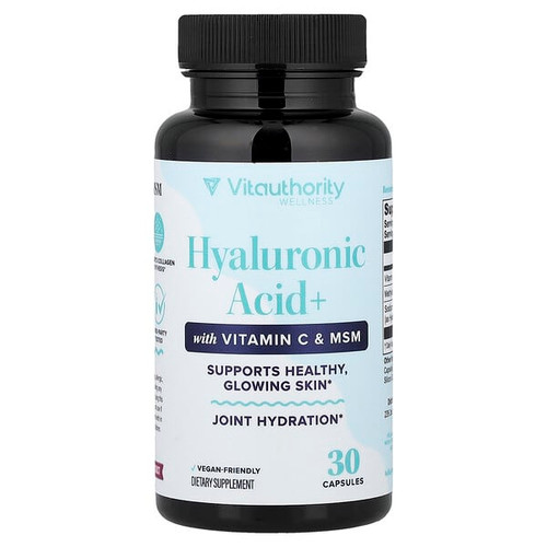 <img alt="Vitauthority, Hyaluronic Acid+ with Vitamin C & MSM, 30 Capsules" title="Vitauthority, Hyaluronic Acid+ with Vitamin C & MSM, 30 Capsules,850069641221"