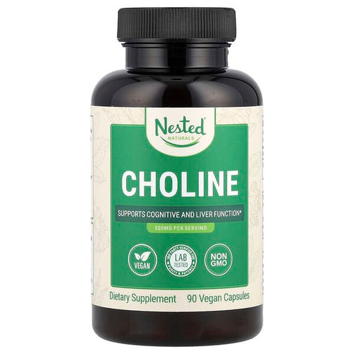 <img alt="Nested Naturals, Choline, 90 Vegan Capsules (250 mg per Capsule)" title="Nested Naturals, Choline, 90 Vegan Capsules (250 mg per Capsule),852446007125"