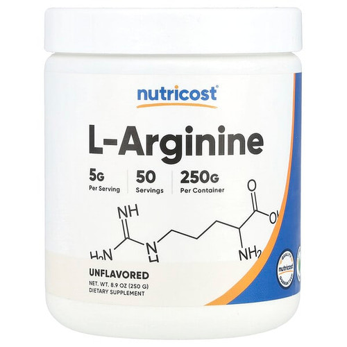 <img alt="Nutricost, L-Arginine, Unflavored, 8.9 oz (250 g)" title="Nutricost, L-Arginine, Unflavored, 8.9 oz (250 g),810139574392"