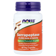 <img alt="Now Foods, Serrapeptase, 60 Veg Capsules (27 mg per Capsule)" title="Now Foods, Serrapeptase, 60 Veg Capsules (27 mg per Capsule),733739029737"
