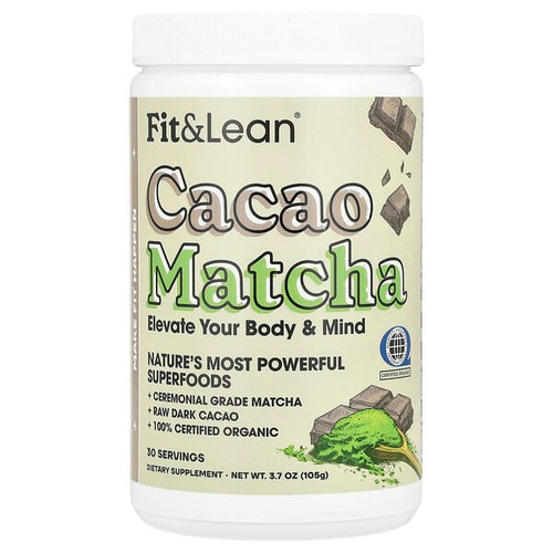 <img alt="Fit & Lean, Cacao Matcha, 3.7 oz (105 g)" title="Fit & Lean, Cacao Matcha, 3.7 oz (105 g),666222010083"