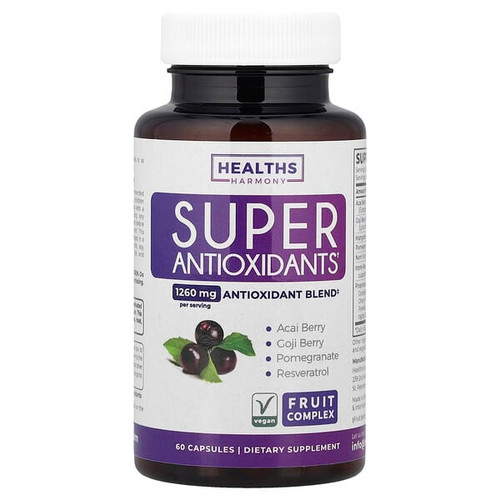 <img alt="Healths Harmony, Super Antioxidants, 60 Capsules" title="Healths Harmony, Super Antioxidants, 60 Capsules,642415388665"