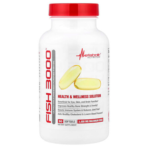 <img alt="Metabolic Nutrition, Fish 3000, 90 Softgels" title="Metabolic Nutrition, Fish 3000, 90 Softgels,764779314590"