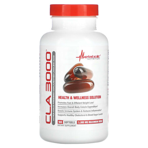 <img alt="Metabolic Nutrition, CLA 3000, 90 Softgels (1,000 mg per Softgel)" title="Metabolic Nutrition, CLA 3000, 90 Softgels (1,000 mg per Softgel),764779312091"
