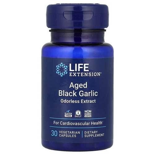 <img alt="Life Extension, Aged Black Garlic, 30 Vegetarian Capsules (500 mg per Capsule)" title="Life Extension, Aged Black Garlic, 30 Vegetarian Capsules (500 mg per Capsule),737870253037"