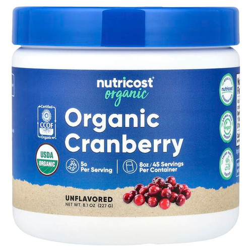 <img alt="Nutricost, Organic Cranberry, Unflavored, 8.1 oz (227 g)" title="Nutricost, Organic Cranberry, Unflavored, 8.1 oz (227 g),810139573197"