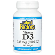 <img alt="Natural Factors, Vitamin D3, 125 mcg (5,000 IU), 240 Softgels" title="Natural Factors, Vitamin D3, 125 mcg (5,000 IU), 240 Softgels,068958010618"