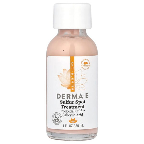 <img alt="DERMA E, Sulfur Spot Treatment, 1 fl oz (30 ml)" title="DERMA E, Sulfur Spot Treatment, 1 fl oz (30 ml),030985037074"