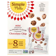 <img alt="Simple Mills, Mini Crunchy Almond Flour Cookies, Chocolate Chip, 8 Packs, 0.8 oz (23 g) Each" title="Simple Mills, Mini Crunchy Almond Flour Cookies, Chocolate Chip, 8 Packs, 0.8 oz (23 g) Each,810021672472"