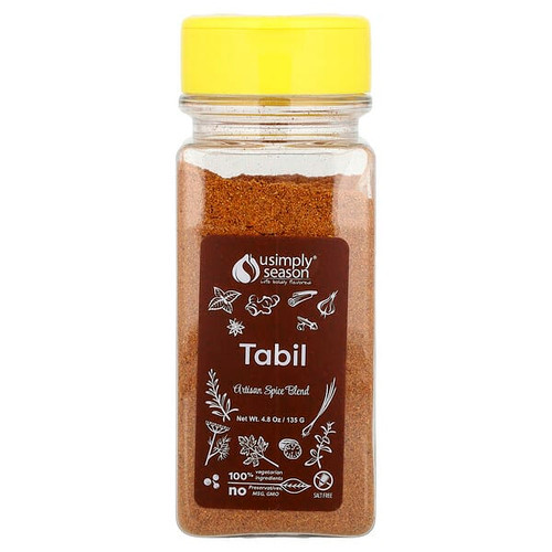 <img alt="USimplySeason, Artisan Spice Blend, Tabil , 4.8 oz (135 g)" title="USimplySeason, Artisan Spice Blend, Tabil , 4.8 oz (135 g),852713005564"