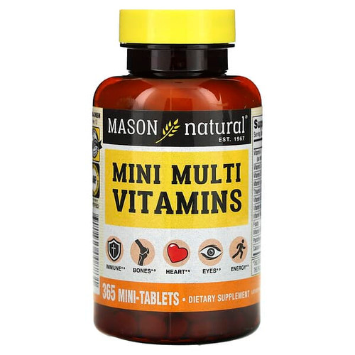 <img alt="Mason Natural, Mini Multi Vitamins, 365 Mini-Tablets" title="Mason Natural, Mini Multi Vitamins, 365 Mini-Tablets,311845008831"