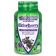 <img alt="VitaFusion, Gummy Vitamins, Elderberry with Vitamins C & D, Natural Berry, 90 Gummies" title="VitaFusion, Gummy Vitamins, Elderberry with Vitamins C & D, Natural Berry, 90 Gummies,027917290096"