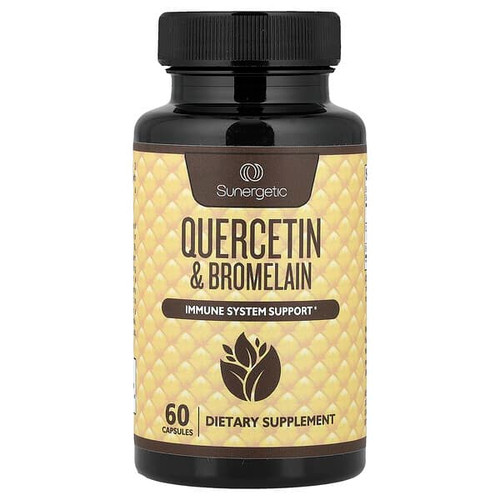 <img alt="Sunergetic, Quercetin & Bromelain, 60 Capsules" title="Sunergetic, Quercetin & Bromelain, 60 Capsules,852207008118"