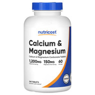 <img alt="Nutricost, Calcium & Magnesium, 240 Tablets" title="Nutricost, Calcium & Magnesium, 240 Tablets,810014672694"