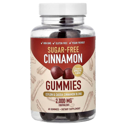 <img alt="SMNutrition, Cinnamon Gummies, Cinnamon Apple Pie, 60 Gummies" title="SMNutrition, Cinnamon Gummies, Cinnamon Apple Pie, 60 Gummies,850045552374"