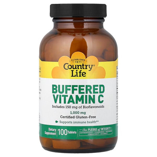 <img alt="Country Life, Buffered Vitamin C, 100 Tablets" title="Country Life, Buffered Vitamin C, 100 Tablets,015794070610"