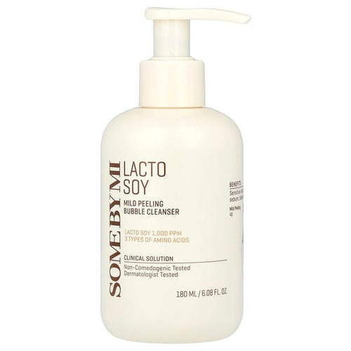 <img alt="SOME BY MI, Lacto Soy, Mild Peeling Bubble Cleanser, 6.08 fl oz (180 ml)" title="SOME BY MI, Lacto Soy, Mild Peeling Bubble Cleanser, 6.08 fl oz (180 ml),8809647394150"