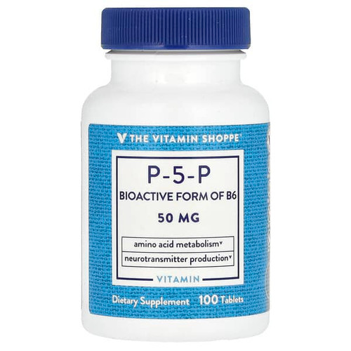 <img alt="The Vitamin Shoppe, P-5-P, 50 mg, 100 Tablets" title="The Vitamin Shoppe, P-5-P, 50 mg, 100 Tablets,766536012664"