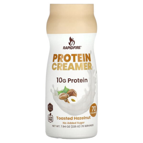 <img alt="RAPIDFIRE, Protein Creamer, Toasted Hazelnut , 7.94 oz (225 g)" title="RAPIDFIRE, Protein Creamer, Toasted Hazelnut , 7.94 oz (225 g),035046129989"