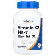 <img alt="Nutricost, Vitamin K2 MK-7, 100 mcg, 240 Softgels" title="Nutricost, Vitamin K2 MK-7, 100 mcg, 240 Softgels,810014672649"