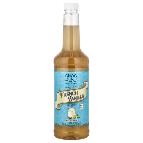 <img alt="ChocZero, Premium Syrup, French Vanilla, Sugar Free, 25.4 fl oz (750 ml)" title="ChocZero, Premium Syrup, French Vanilla, Sugar Free, 25.4 fl oz (750 ml),850043447337"
