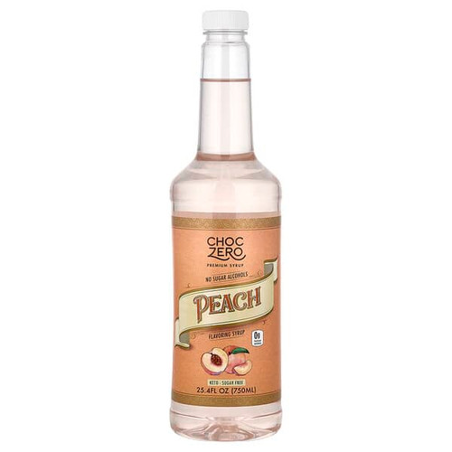 <img alt="ChocZero, Premium Syrup, Peach, Sugar Free, 25.4 fl oz (750 ml)" title="ChocZero, Premium Syrup, Peach, Sugar Free, 25.4 fl oz (750 ml),850055502116"