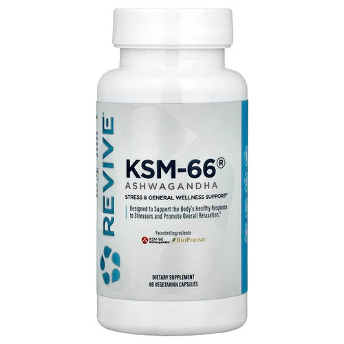 <img alt="Revive, KSM-66 Ashwagandha , 60 Vegetarian Capsules" title="Revive, KSM-66 Ashwagandha , 60 Vegetarian Capsules,850030689016"