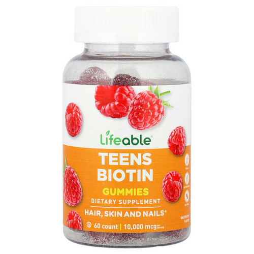 <img alt="Lifeable, Teen Biotin Gummies, Raspberry, 60 Gummies (5,000 mcg per Gummy)" title="Lifeable, Teen Biotin Gummies, Raspberry, 60 Gummies (5,000 mcg per Gummy),810102731449"