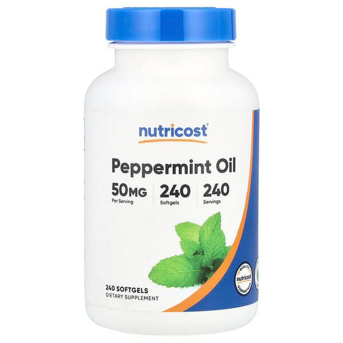 <img alt="Nutricost, Peppermint Oil, 50 mg, 240 Softgels" title="Nutricost, Peppermint Oil, 50 mg, 240 Softgels,810139572831"