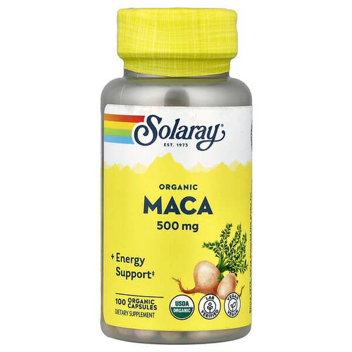 <img alt="Solaray, Organic Maca, 500 mg, 100 Organic Capsules" title="Solaray, Organic Maca, 500 mg, 100 Organic Capsules,076280276855"